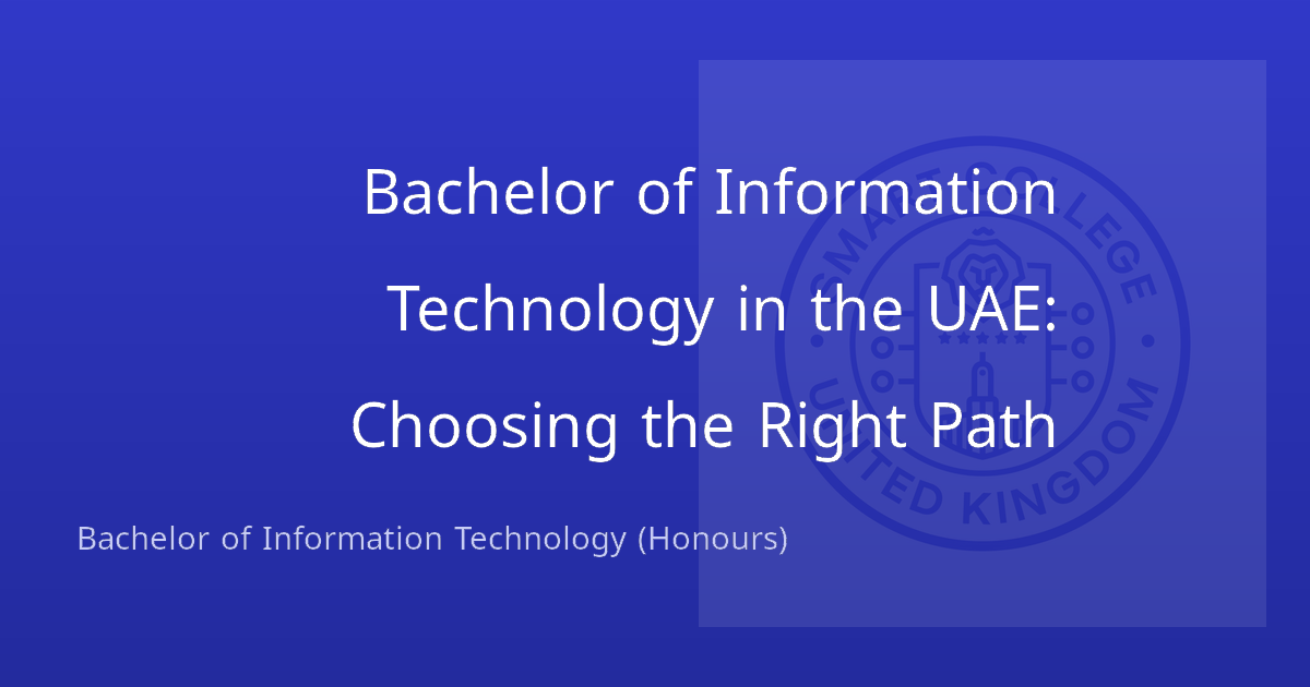 Bachelor of Information Technology in the UAE: Choosing the Right Path